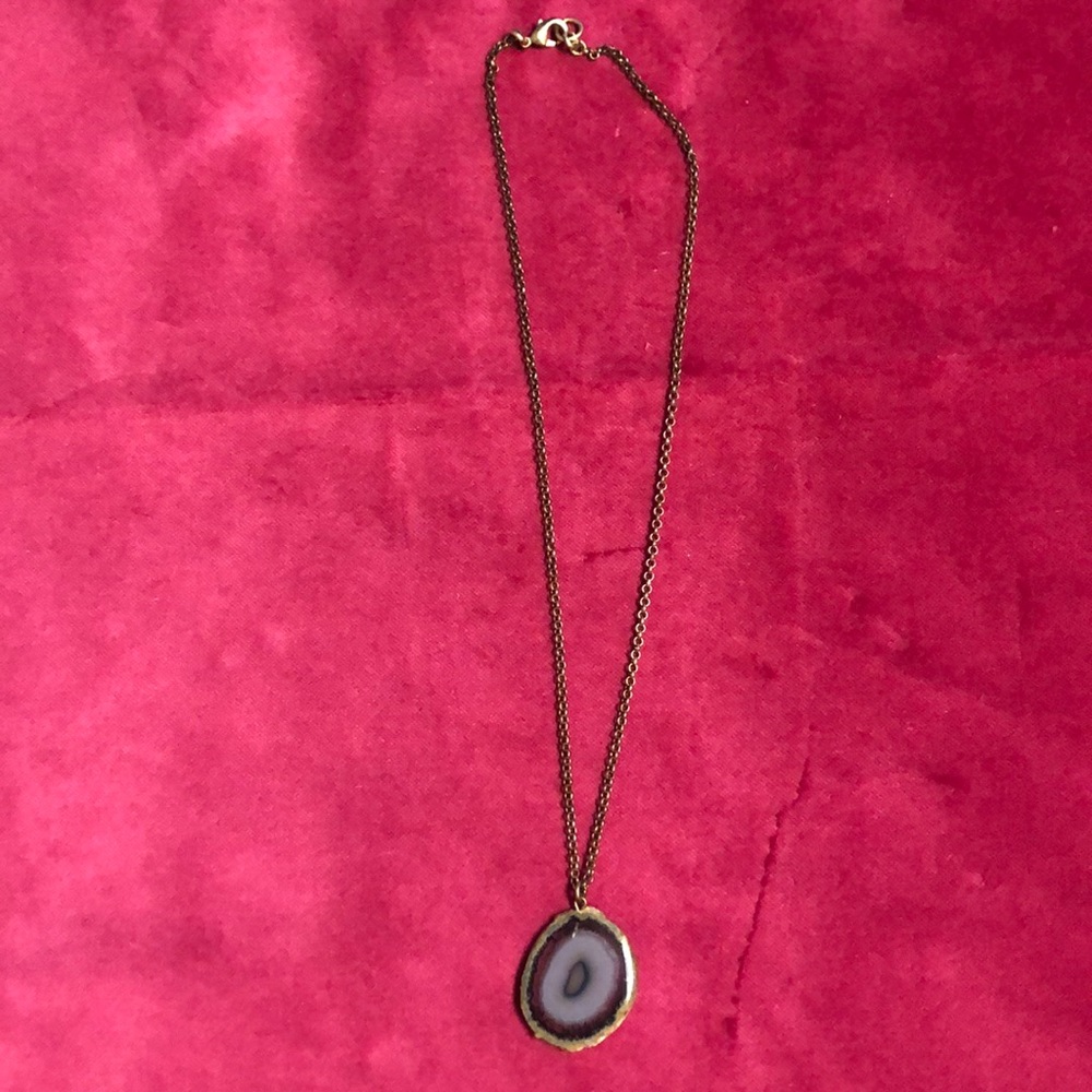 Amethyst agate necklace